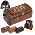 Personalized Leather Toiletry Bag-For men and women