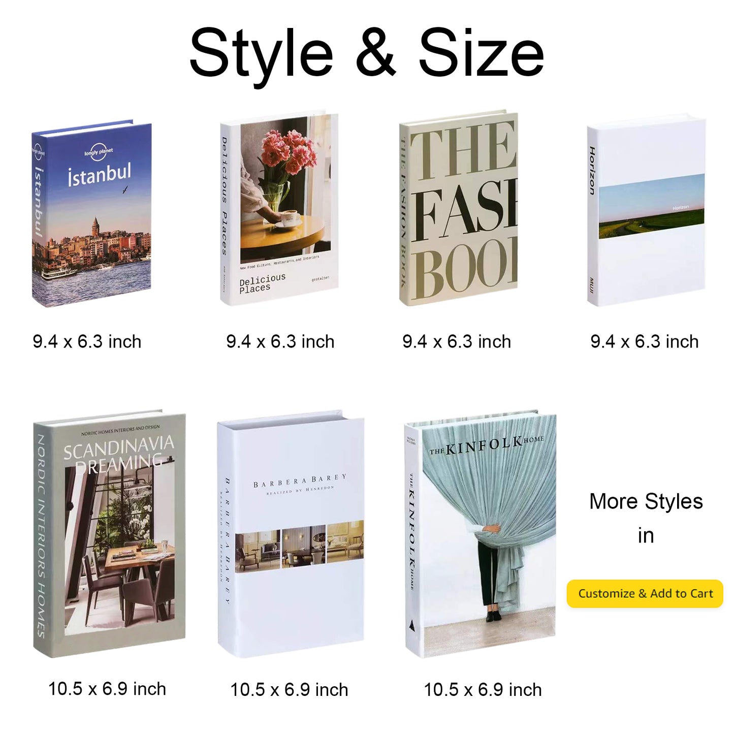 Decorative Books Faux Books, Bundle of Home Decoration Book