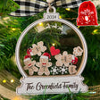 Adorno Navideño Personalizado de la Familia de Jengibre