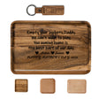 Bandeja de almacenamiento de madera personalizada para papá
