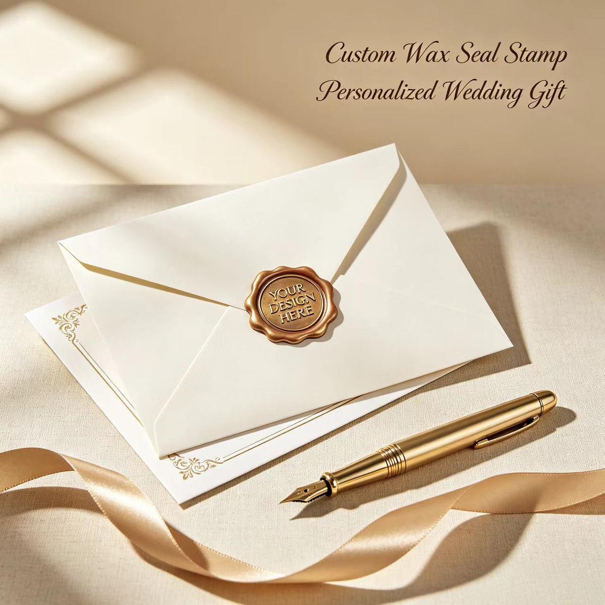 Custom Wax Seal Stamp | Custom Logo Wax Seal for Wedding Invitations Business Brand Logo, Envelope Seal