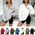 Personalized Quarter Zip Sweatshirt Custom Embroidered Unisex Sweatshirt Design Your Own Sweatshirt Custom Text on Chest Monogram Gifts for Mom Her Bridesmaid Girlfriend Family Christmas Gift