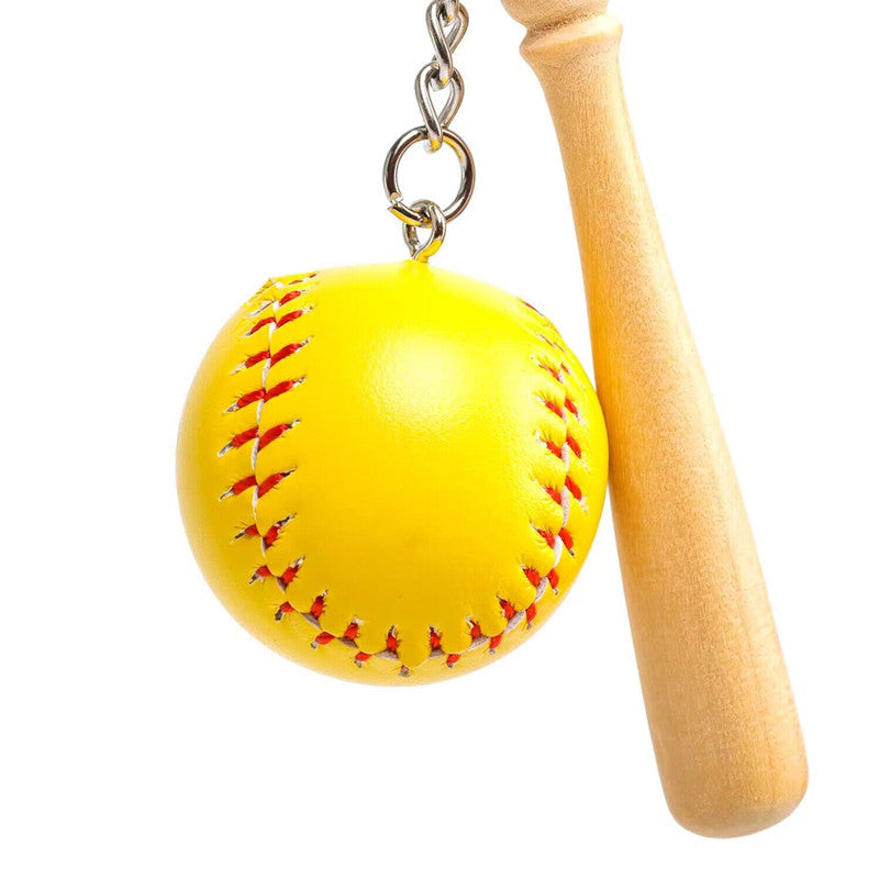 Personalized Mini Baseball Keychain