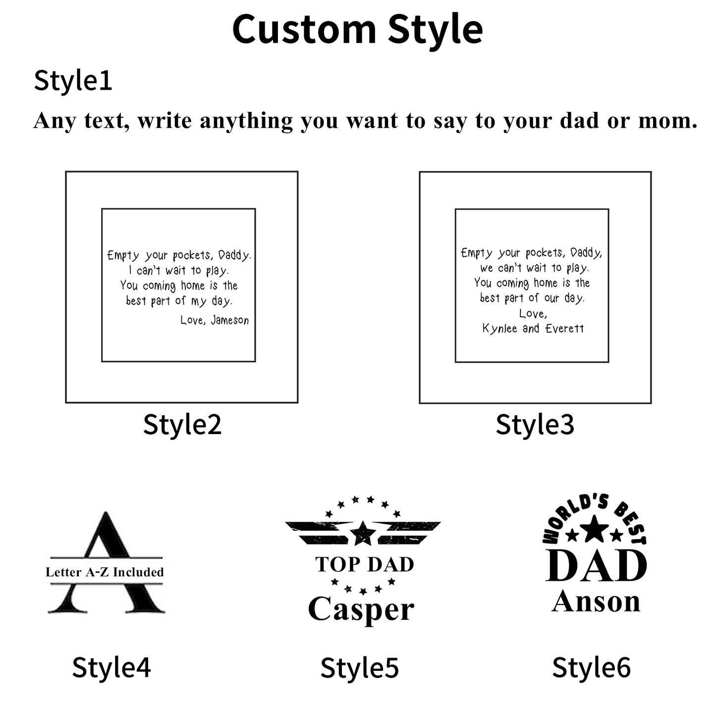 Custom Father Leather Storage Tray