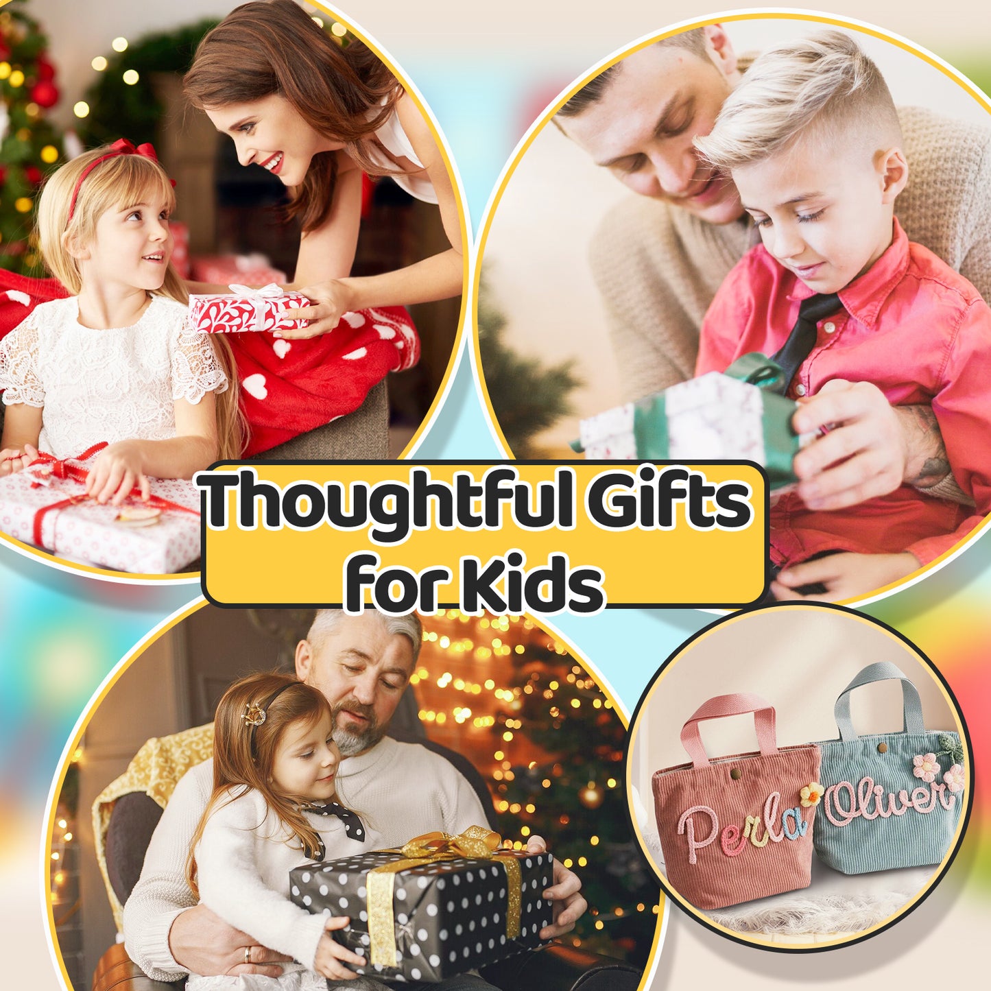 Personalized Embroidered Corduroy Tote,Custom Name Tote Bag