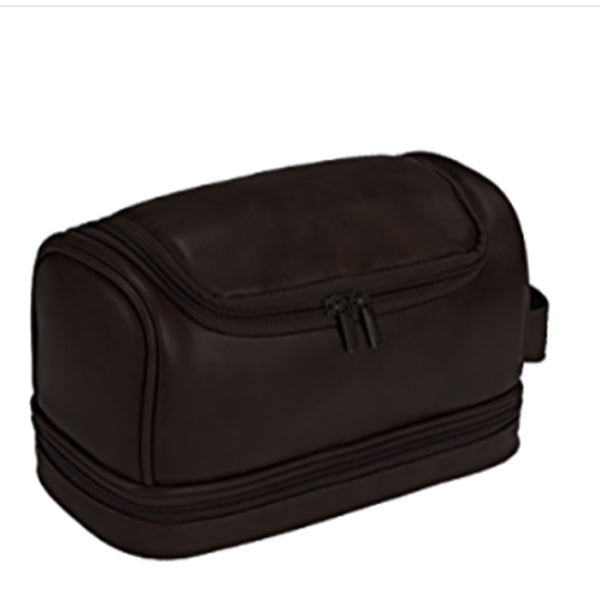 Personalized Leather Toiletry Bag for Men