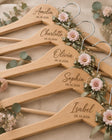 Personalized Wooden Wedding Hanger Bride Hanger Bridesmaid gifts Custom Name Hanger Maid of Honor gift Wedding Dress Hanger