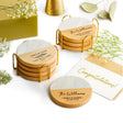 Personalized Coasters Wedding Gift for Couple Custom Premium Craftsmanship Durability Tested Custom Bar Coasters for Drinks with Monogram Engraved Great Newlywed
