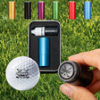 Sello Personalizado Grande para Pelotas de Golf – Logo de 20 mm con Estuche Metálico Nombre o Logo Personalizado Marcado Reutilizable de Pelotas de Golf Accesorios de Golf para Hombre Regalos para Amantes del Golf Golfistas Papá Esposo