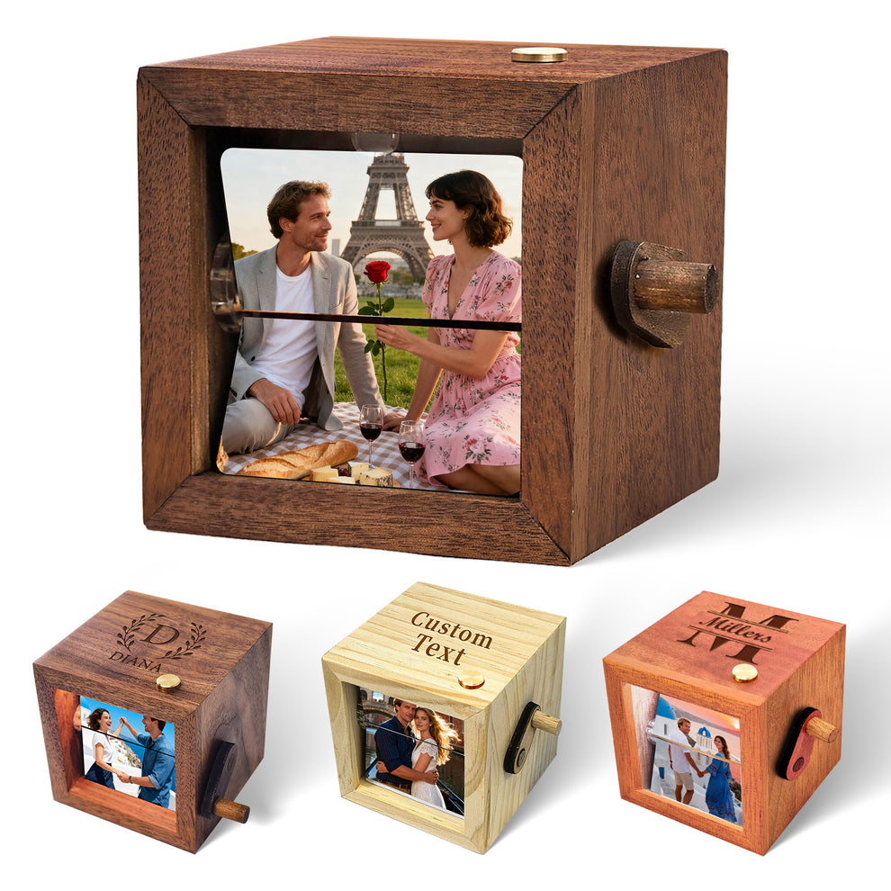 Personalized Flip Photo Box – Bring Your Memories to Life – Bleggeit
