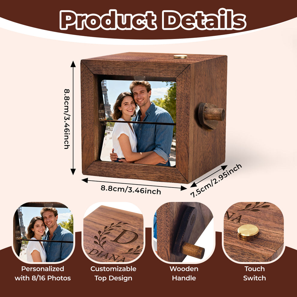 Personalized Flip Photo Box – Bring Your Memories to Life – Bleggeit