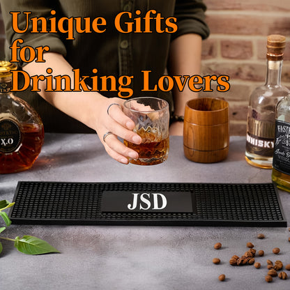 Personalised Bar Mat | Gifts for Bartender Drinking Lover Cocktail Lover | 2 Sizes Available