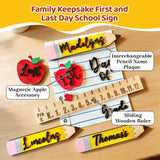 Personalized First Day of School Sign Custom Name for Kids Reusable Back to School Sign for Pre-k to 12 First & Last Day of Preschool Board Children Photo Prop Gift for New Parents Teacher