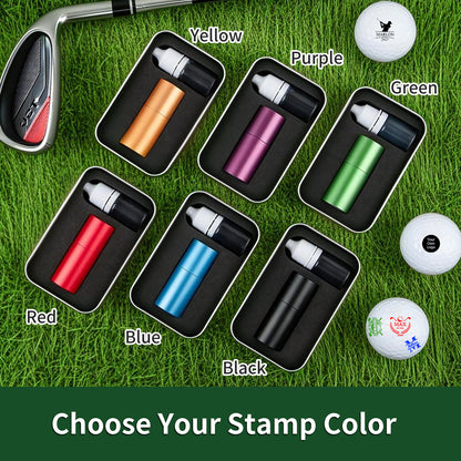 Personalized Golf Ball Stamp - Custom Logo & Name
