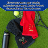 Toalla de tenis personalizada – Nombre y bordado de raqueta personalizados
