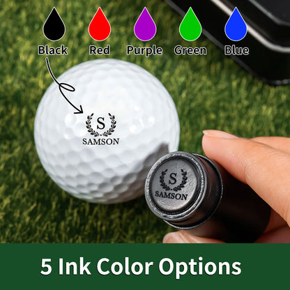 Personalized Golf Ball Stamp - Custom Logo & Name