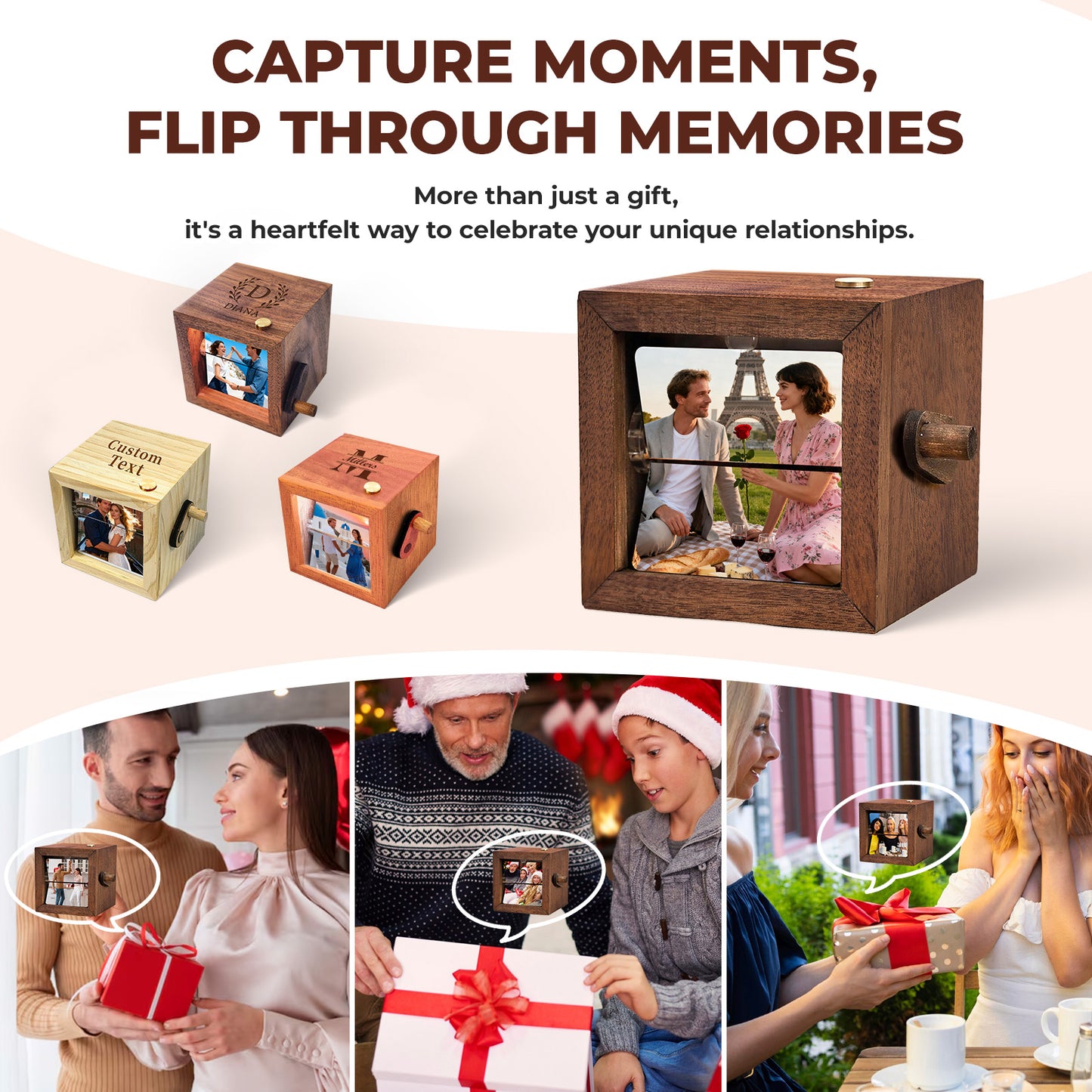 Personalized Flip Photo Box – Bring Your Memories to Life