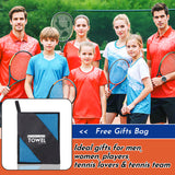 Toalla de tenis personalizada – Nombre y bordado de raqueta personalizados