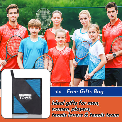 Personalized Tennis Towel – Custom Name & Racket Embroidery