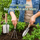 Personalized Gardening Tools Gardening Supplies Kit Gardening Gifts for Women Garden Tool Bag Organizer with Birth Flower and Name Outdoor Hand Tools Birthday Gifts for Gardener Christmas
