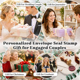 Personalized Wax Seal Stamp Create Your Own Design/Logo/Letter Customization Brass Wax Stamp for Wedding Invitation Envelope Seals Gift Wrapping Wine Bottles DIY Crafts & Graduation Gifts