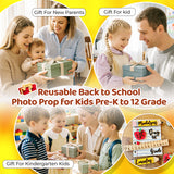 Personalized First Day of School Sign Custom Name for Kids Reusable Back to School Sign for Pre-k to 12 First & Last Day of Preschool Board Children Photo Prop Gift for New Parents Teacher