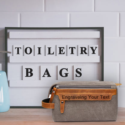 Personalized Canvas Toiletry Bag