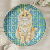 Custom Pet Portrait & Name Watercolor Style - Personalized Jewelry Dish