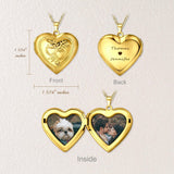 Heart Locket Necklace with Photo Big Heart Locket Vintage Locket Necklace Sibling Best Friend Personalized gift for her Christmas Gift