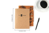 Refillable Leather Journal Custom Photo Engraving Personalized Diary