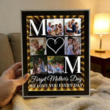 Personalized LED Picture Frame Custom Photo Lamp Mothers Day Gift Family Keepsake Photo Infinity Mirror Light Box Parents Gift