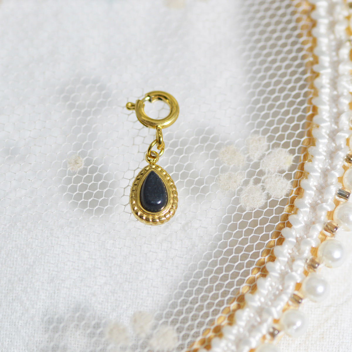 Personalized Gold Charm Necklace, Handmade Necklaces, DIY Ruby Charm Necklace