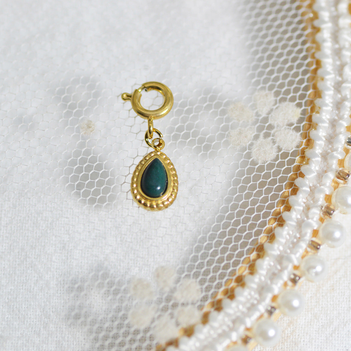 Personalized Gold Charm Necklace, Handmade Necklaces, DIY Ruby Charm Necklace