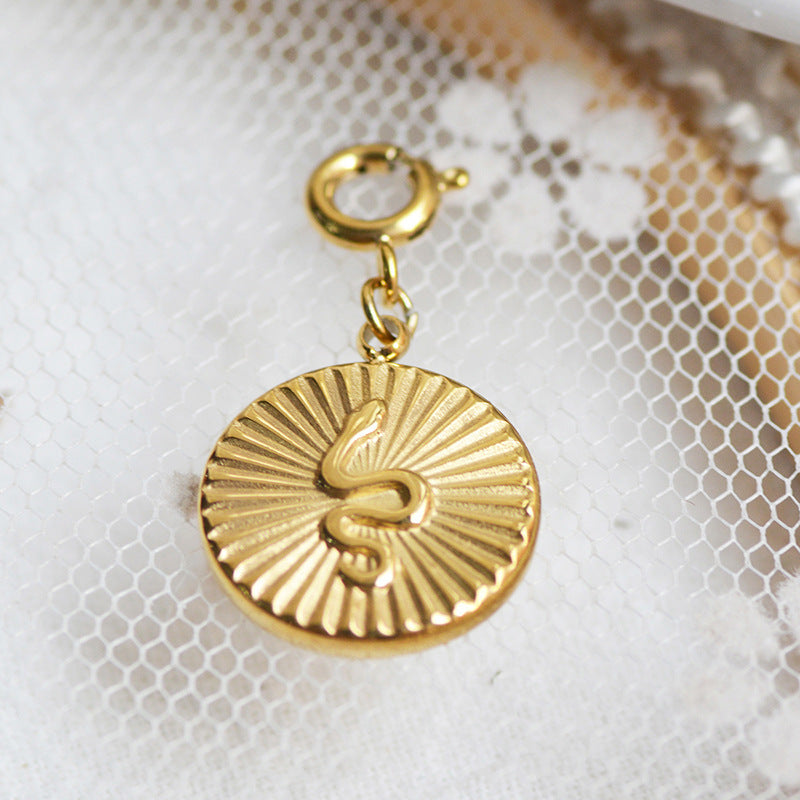 Personalized Gold Charm Necklace, Handmade Necklaces, DIY Ruby Charm Necklace