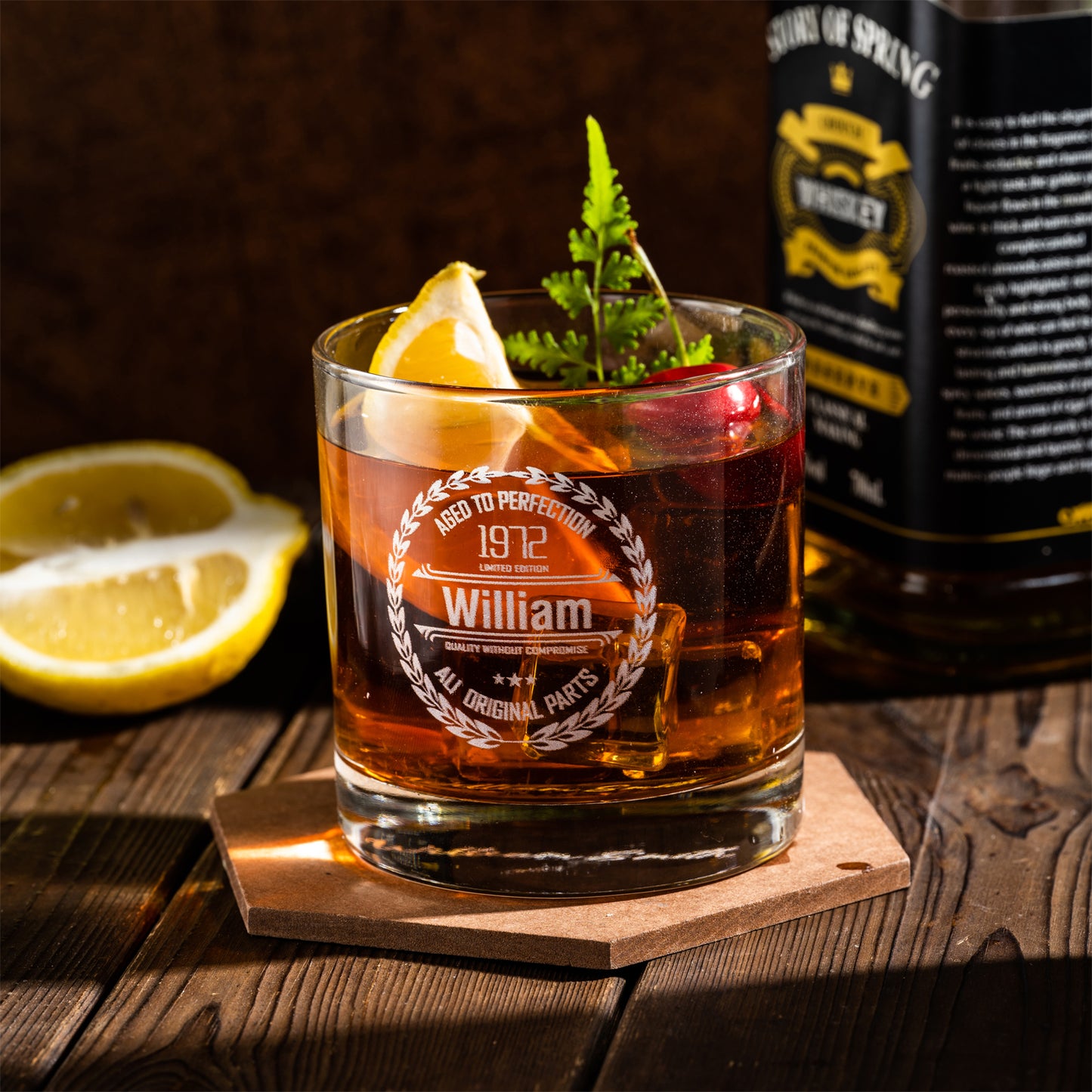 Personalized Whiskey Glass Gift for Men