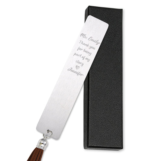 Personalized Bookmark, My Story Bookmark, Metal Bookmark