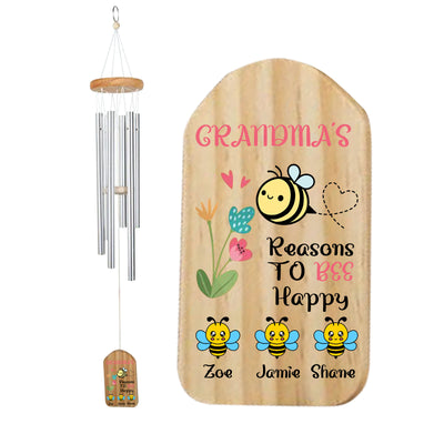 Campanilla de viento con nombre personalizado