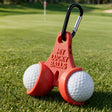 Personalized Golf Ball Holder 3D Printed with Clip | Custom Text Golf Accessories for Men Women Golf Lovers