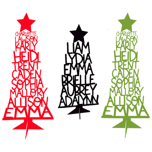 Personalized Christmas Tree Ornaments with Name