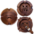 Personalized Walnut Cigar Ashtray for Men
