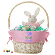 Cesta de Pascua tejida a mano personalizada