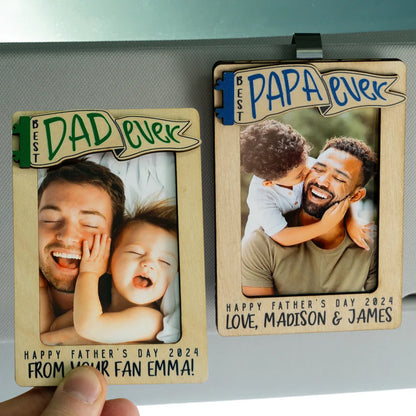 Personalized Car Photo Frame Sun Visor Clip