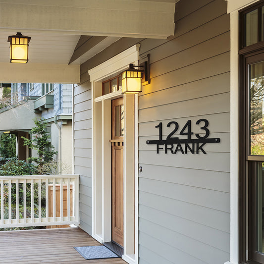 Personalized Metal House Numbers, Custom Address Sign for Outside