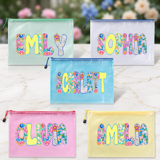 Bolsa de playa personalizada con nombre artístico
