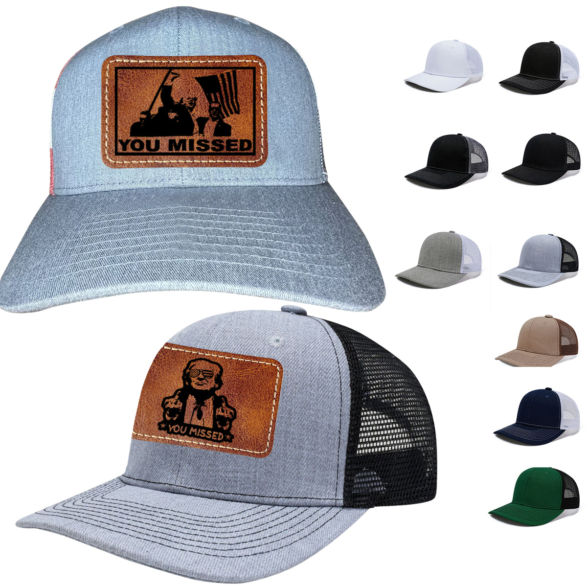 You Missed Trump Shot Handmade Hat
