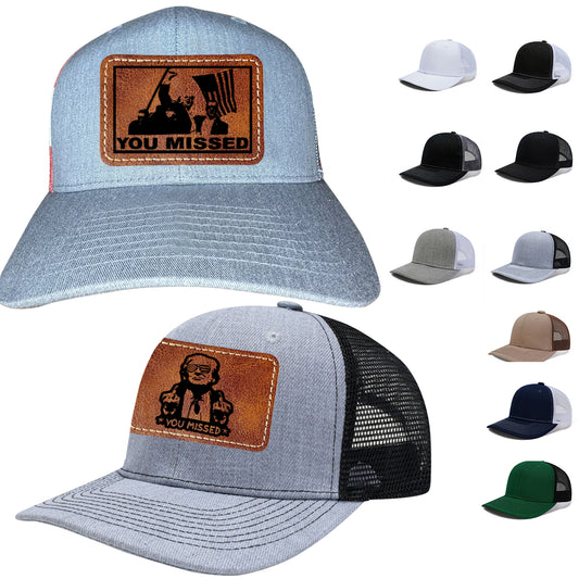 You Missed Trump Shot Handmade Hat