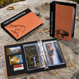 Personalized National Park Map Binder Custom Name and Logo Travel Map Holder PVC Sleeves 3 Ring Binder for Hiking & Road Trips Birthday Gift for National Park Lovers Map Collectors