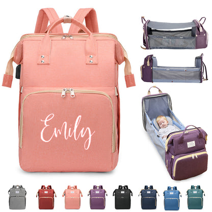 The Ultimate 3-in-1 Personalized Diaper Backpack – Waterproof, Large Capacity & Custom Engraved