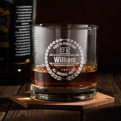 Personalized Whiskey Glass Gift for Men