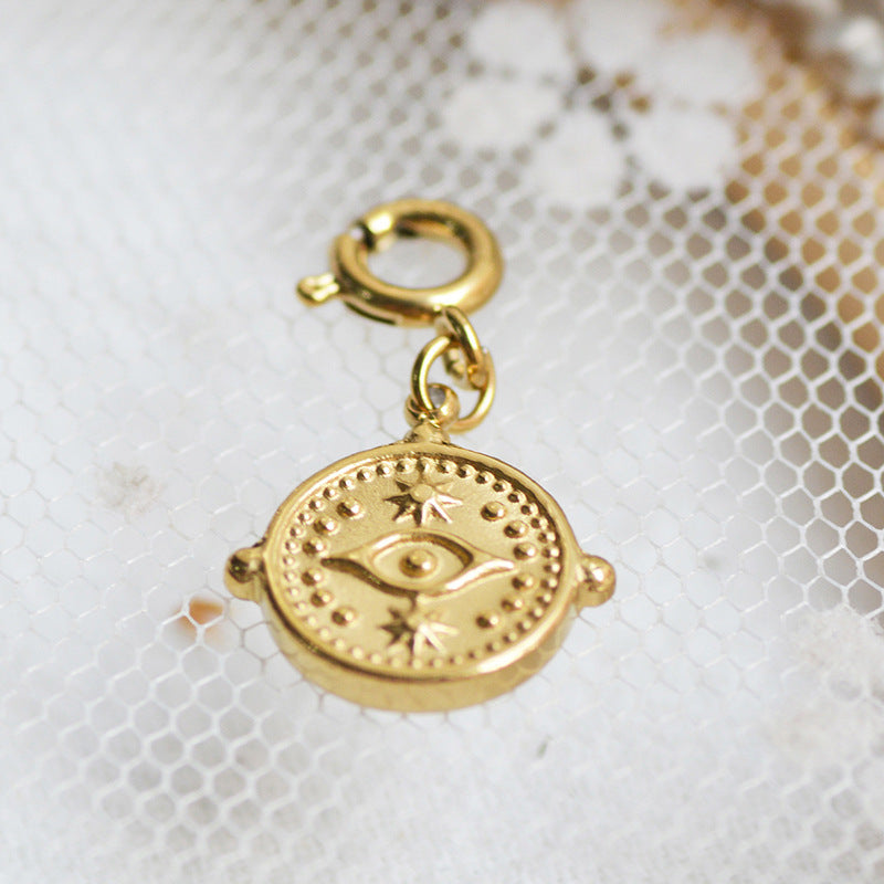 Personalized Gold Charm Necklace, Handmade Necklaces, DIY Ruby Charm Necklace